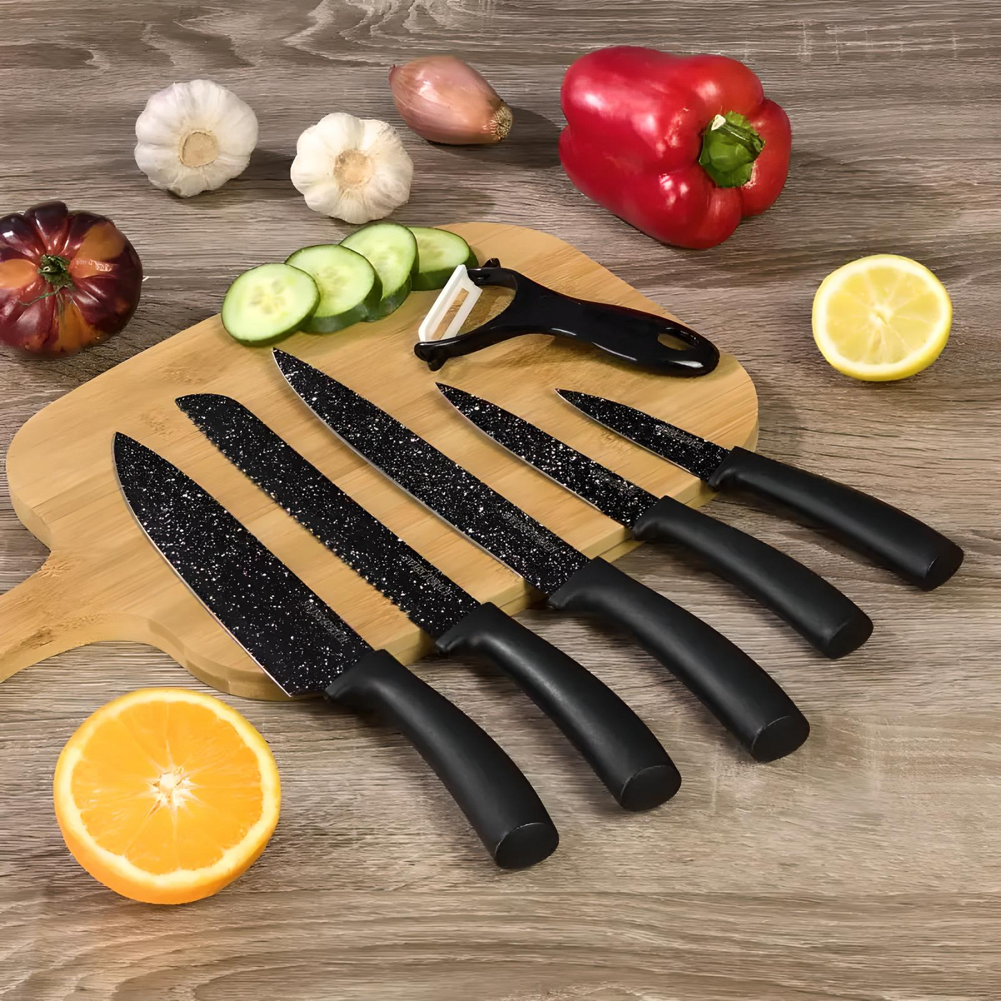 The Meteorite Series – 17 Piece Chef’s Professional Knife Set